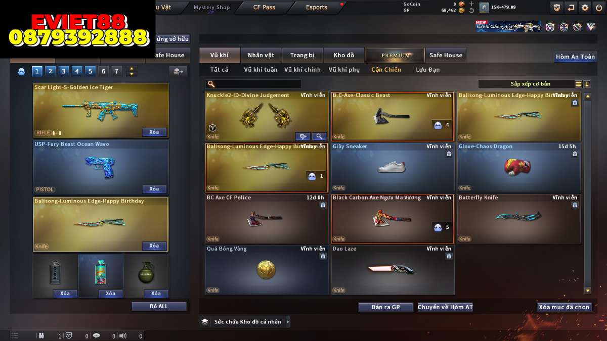 shop acc cf uy tin gia re